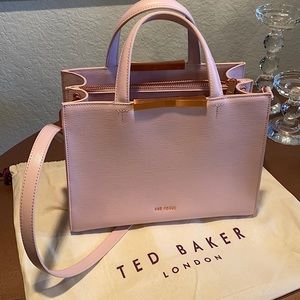 Ted Baker London light pink leather satchel